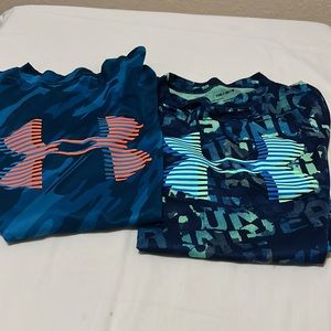 2 Under Armor Blue mix color size young medium